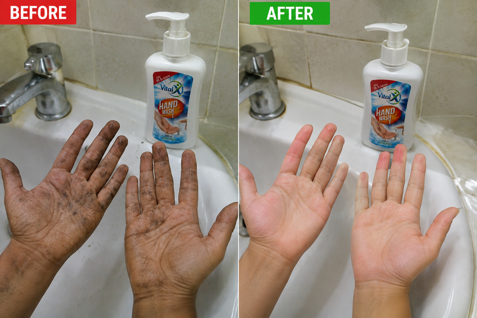 Vital-X Germ Protection Handwash Before
