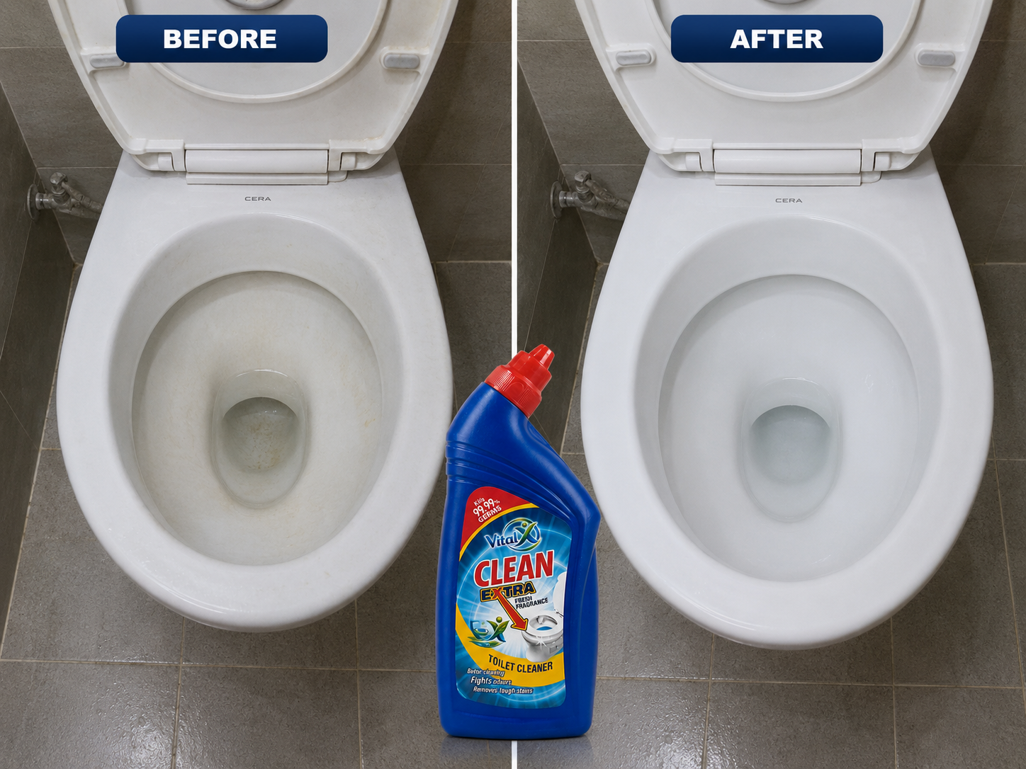 Vital-X Clean Extra Toilet Cleaner Before